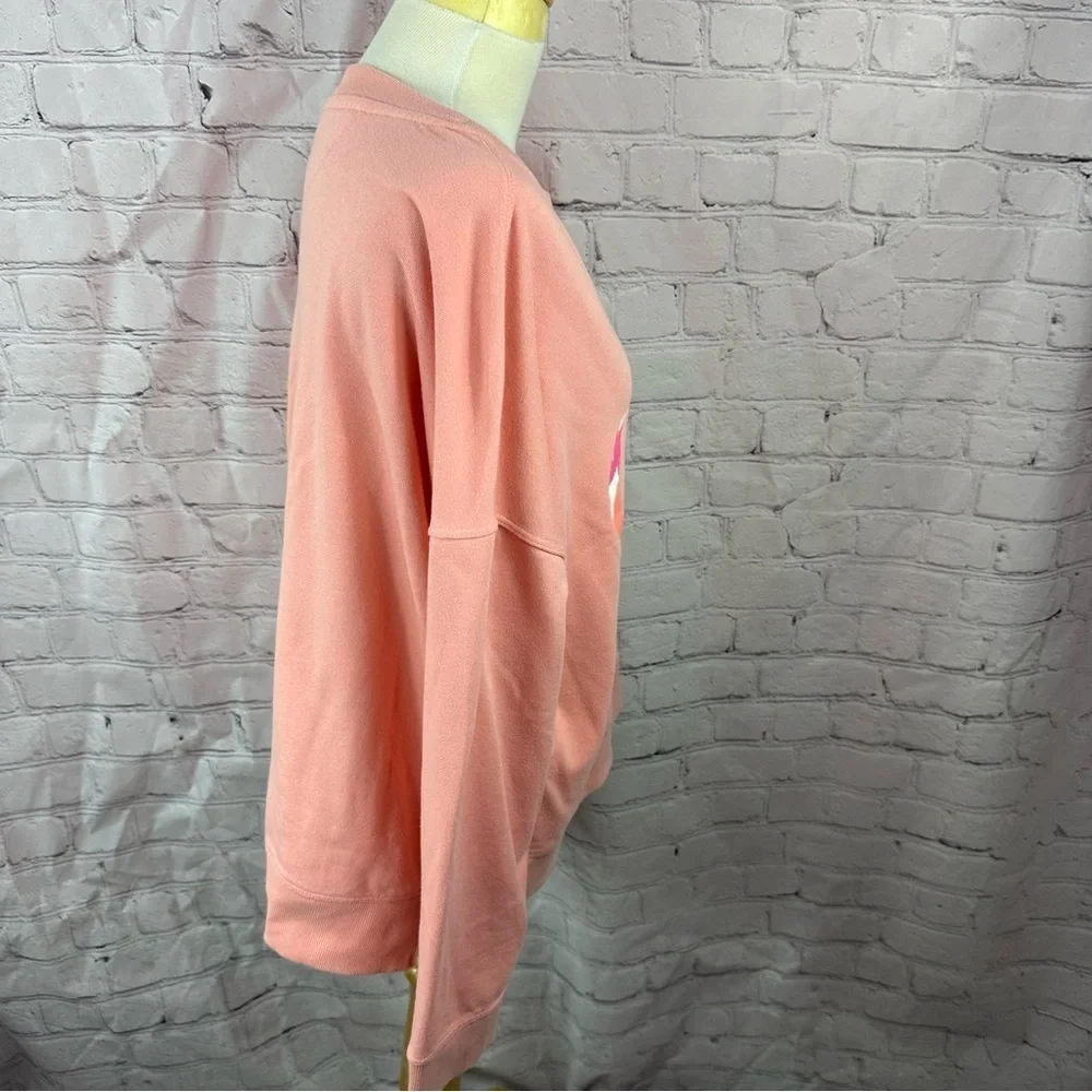 Calvin Klein Coral Sweatshirt with Logo sz XL casual activewear travel